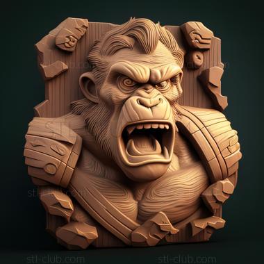 3D модель Ст Донки Конг из Donkey Kong (STL)